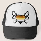 Spitsbear flag heart trucker pet (Voorkant)