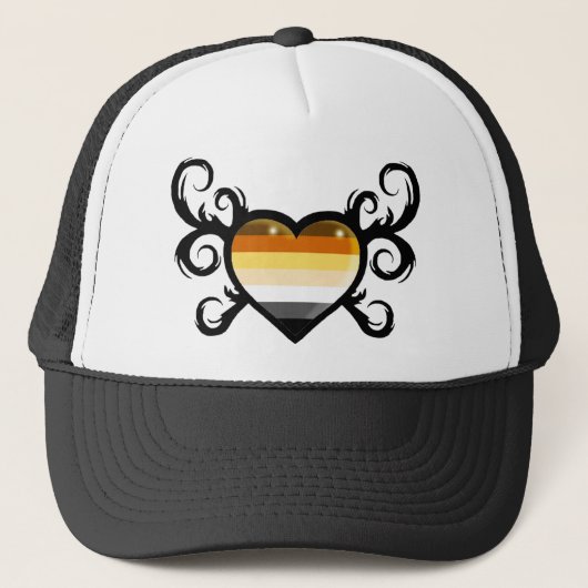Spitsbear flag heart trucker pet (Voorkant)