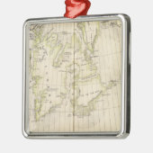 Spitsbergen, Noorwegen Map Metalen Ornament (Links)