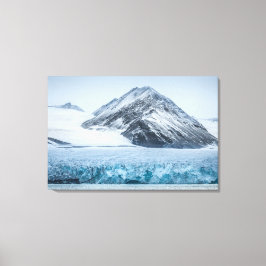 Spitsbergen Spitsbergen Gletsjer Canvas Afdruk
