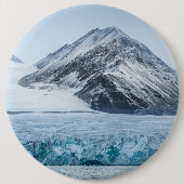 Spitsbergen Spitsbergen Gletsjer Ronde Button 6,0 Cm (Voorkant)