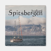 Spitsbergen Spitsbergen Zeilboot Magneet (Voorkant)
