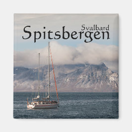 Spitsbergen Spitsbergen Zeilboot Magneet