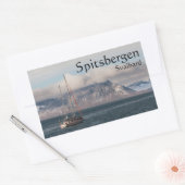 Spitsbergen Spitsbergen Zeilboot Rechthoekige Sticker (Envelop)