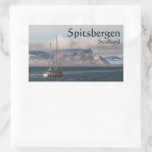 Spitsbergen Spitsbergen Zeilboot Rechthoekige Sticker (Tas)