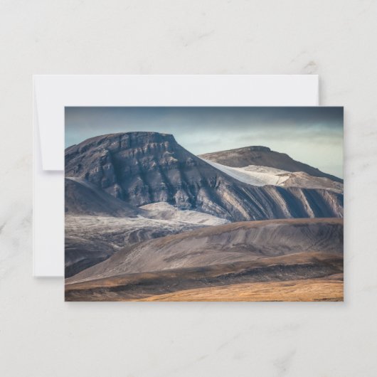 Spitsbergen Svalbard Landscape Kaart (Voorkant)