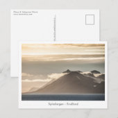 Spitsbergen Svalbard Landschap Briefkaart (Voorkant / Achterkant)