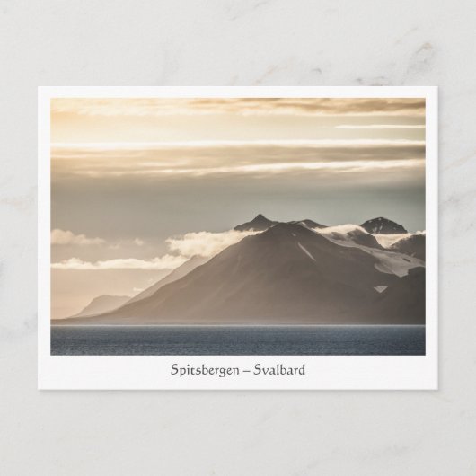Spitsbergen Svalbard Landschap Briefkaart (Voorkant)