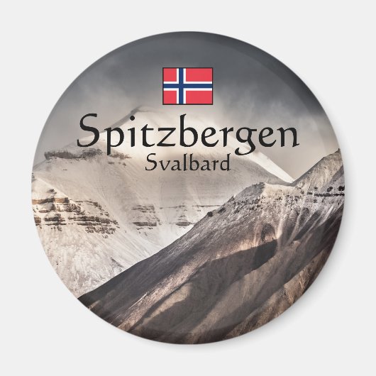Spitsbergen Svalbard Magneet (Voorkant)