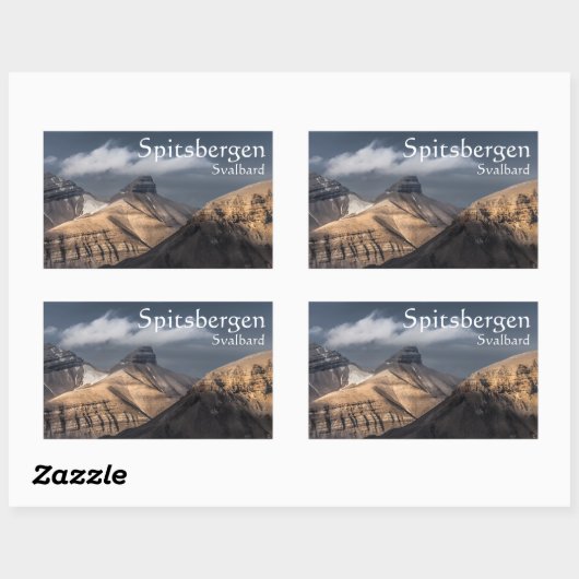 Spitsbergen Svalbard Rechthoekige Sticker (Vel)