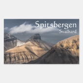 Spitsbergen Svalbard Rechthoekige Sticker (Voorkant)
