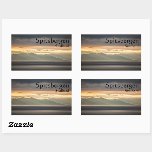 Spitsbergen Svalbard Rechthoekige Sticker (Vel)