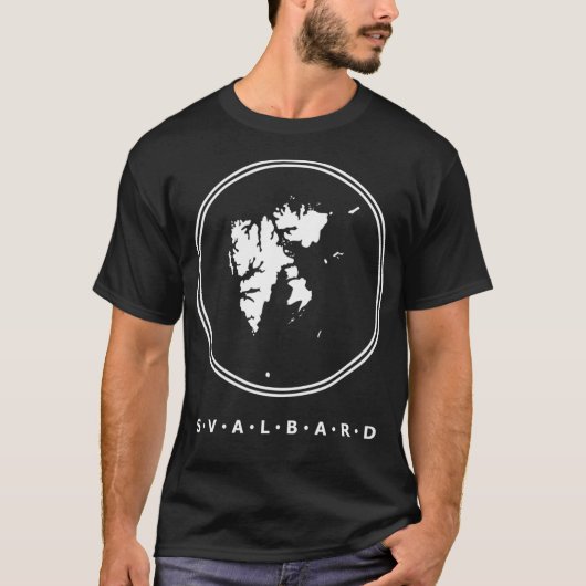 Spitsbergen van bovenaf t-shirt (Voorkant)
