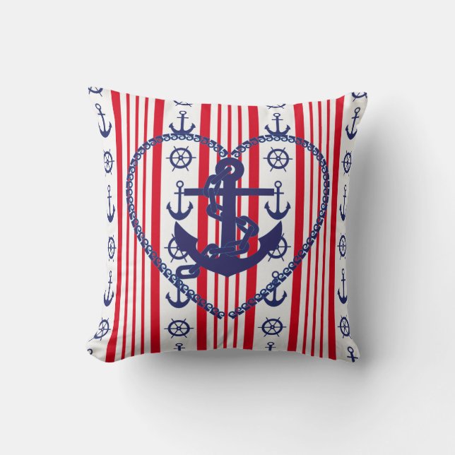 Spitskussens voor het accent van de zeemacht kussen (Voorkant)