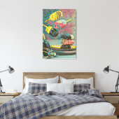 Spitssnuitsnavelhaai Canvas Afdruk (Insitu (Slaapkamer))