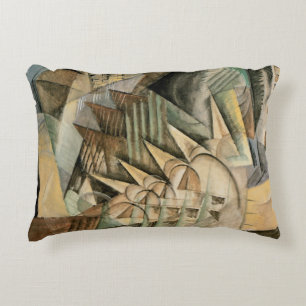 Spitsuur, New York door Max Weber, Vintage Cubisme Accent Kussen