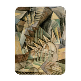 Spitsuur, New York door Max Weber, Vintage Cubisme Magneet