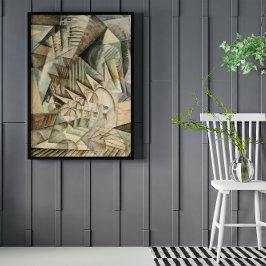 Spitsuur, New York door Max Weber, Vintage Cubisme Poster