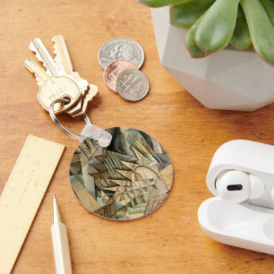 Spitsuur, New York door Max Weber, Vintage Cubisme Sleutelhanger