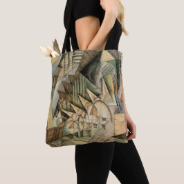 Spitsuur, New York van Max Weber, Vintage Cubisme Tote Bag