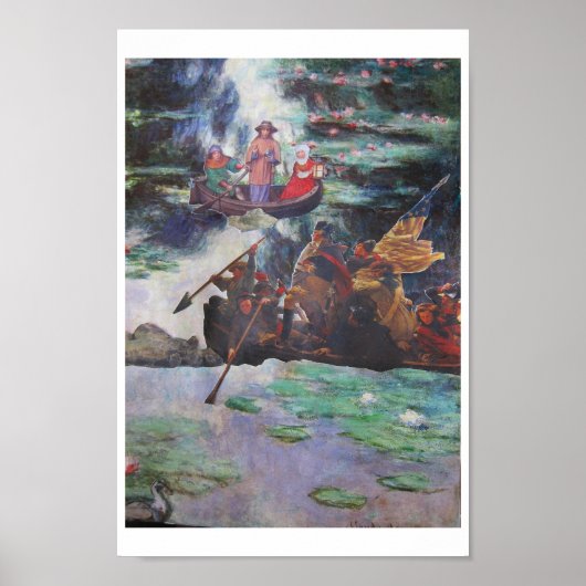 Spitsuurverkeer - collagekunst poster (Voorkant)