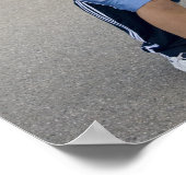 Spitsvader en zoon die basketbal spelen poster (Hoek)