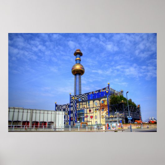 Spittelau, Wenen Oostenrijk Poster (Voorkant)