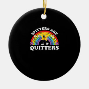 Spitters zijn stoppers die ongepaste edgy volwasse keramisch ornament
