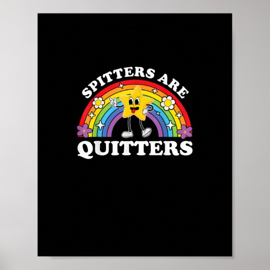 Spitters zijn stoppers die ongepaste edgy volwasse poster (Voorkant)
