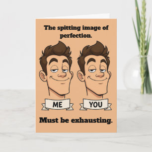 Spitting Image Grappige Verjaardag Kaart