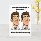 Spitting Image Grappige Verjaardag Kaart (Gele Bloem)