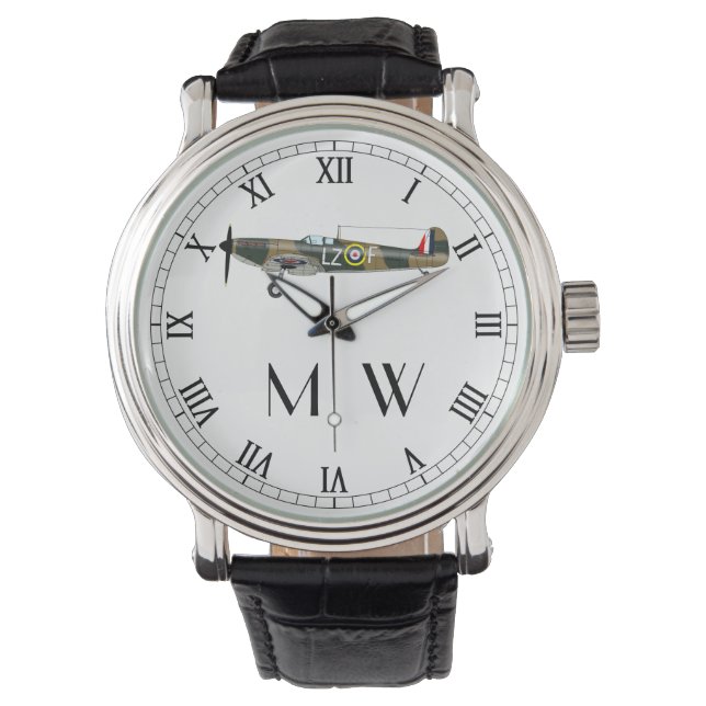 Spitvuur | Monogrammed Watch Horloge (Voorkant)