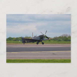 Spitvuur na landing briefkaart