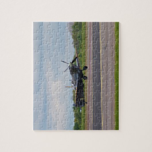 Spitvuur na landing legpuzzel (Verticaal)