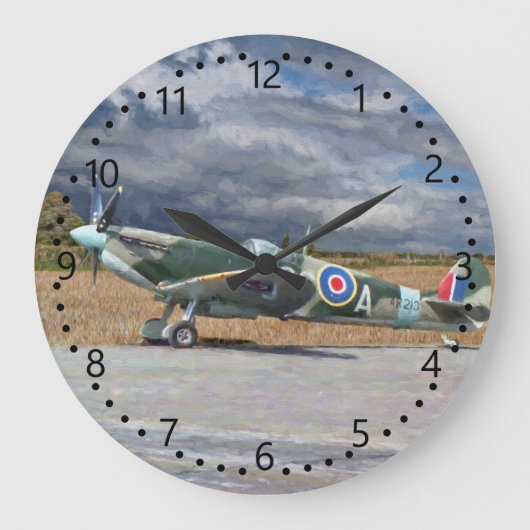 Spitvuur onder Stormen wolken Grote Klok (Voorkant)