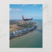 Spitvuur over de Engelse kust. Briefkaart (Voorkant)