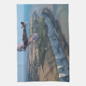 Spitvuur over de Engelse kust. Theedoek (Verticaal)