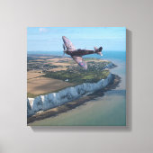 Spitvuur over Engeland Canvas Afdruk (Voorkant)