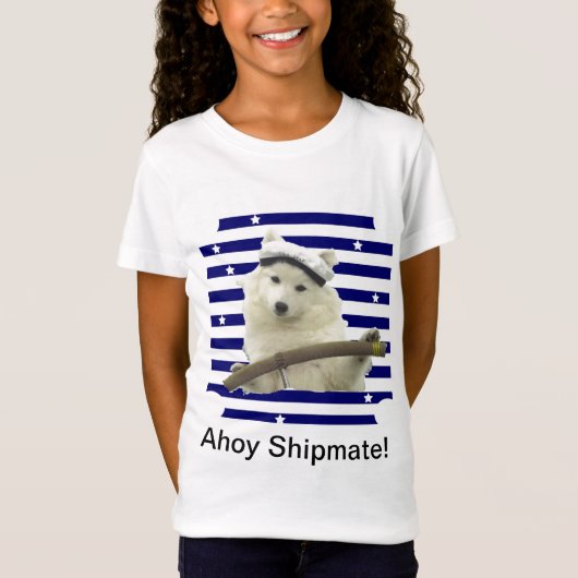Spitz/American Eskimo Sailor T-Shirt (Voorkant)