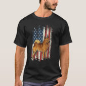 Spitz American Flag Patriotic D T-shirt (Voorkant)