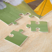 Spitz Dog Camping Legpuzzel (Zijkant)