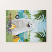 Spitz Dog Camping Legpuzzel (Horizontaal)