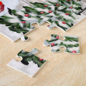 Spitz Dog Kerstmis Legpuzzel (Zijkant)
