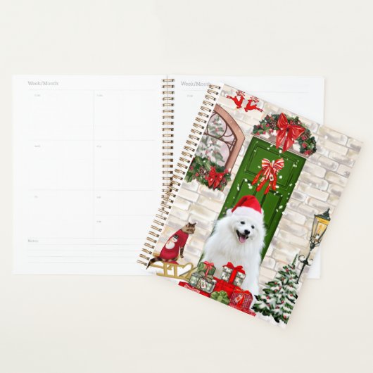 Spitz Dog Kerstmis Planner (Display)