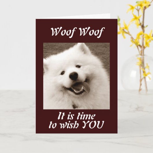 SPITZ WENST U EEN "HEEL GELUKKIG JUBILEUM" KAART (Gele Bloem)