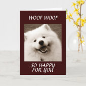 SPITZ WENST U *GEFELICITEERD MET UW NIEUWE HUIS* KAART (Gele Bloem)