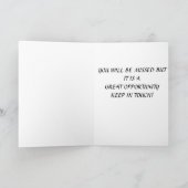 SPITZ ZEGT *CONGRATS OVER UW NIEUWE MOGELIJKHEID* KAART (Binnen)