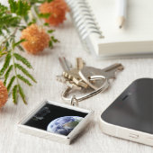 Spitzer die kort na de lancering de Aarde vertrekt Sleutelhanger (Zijkant)