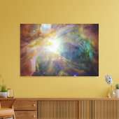 Spitzer en Hubble creëren kleurrijk meesterwerk Canvas Afdruk (Insitu (Woonkamer))