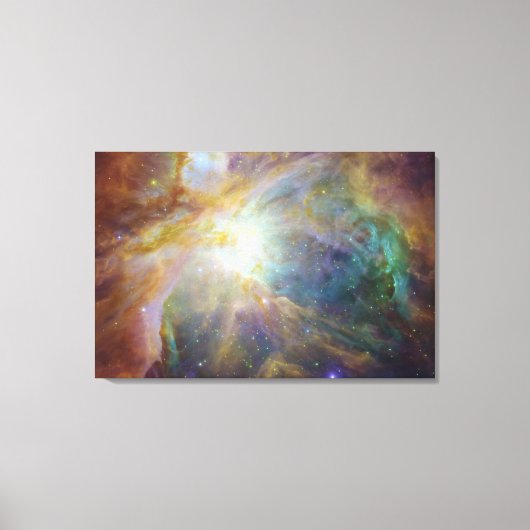 Spitzer en Hubble creëren kleurrijk meesterwerk Canvas Afdruk (Voorkant)
